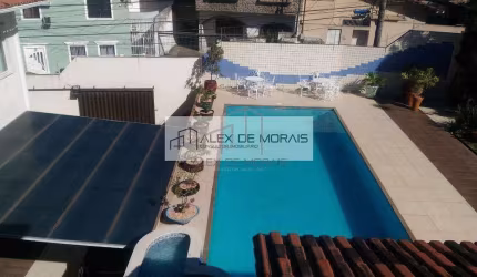 Mansão em Santa Cecília, com piscina infantil e piscina adulto, espaço gourmet, fogão a lenha, 9 qu