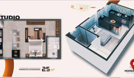 Apartamento com 1 dormitório à venda, 25 m² por R$ 240.000,00 - Coração Eucarístico - Belo Horizonte/MG