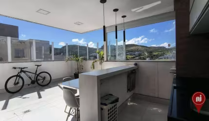 Cobertura com 2 dormitórios para alugar, 95 m² por R$ 5.120,00/mês - Buritis - Belo Horizonte/MG