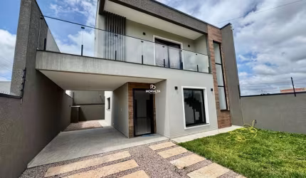 Sobrado Novo á Venda com 3 Quartos, Sendo Uma Suíte no Bairro Costeira