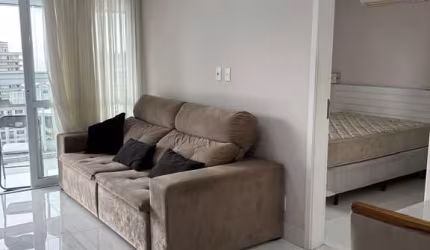 Apartamento com 1 Quarto e 2 banheiros para Alugar, 57 m²- Gonzaga - Santos - SP