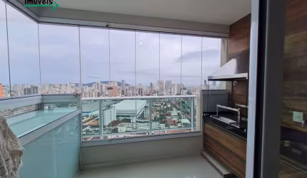 Quality House Ana Costa - Apartamento de 2 dormitórios sendo 1 suíte , Varanda Gourmet, Churrasqueira, Lazer Completo e com Vista Panorâmica da Cidade .