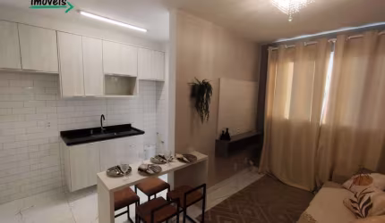 Bem te vi - Apartamento Mobiliado com 2 Dormitórios no Bairro Areia Branca, Santos