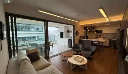 Apartamento de luxo na Cidade Monções: 2 quartos, 2 suítes, 3 vagas e 128m² - São Paulo-SP
