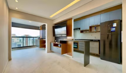 Apartamento para locação no Brooklin, São Paulo-SP: 1 quarto, 1 banheiro, vaga de garagem e 50m² de área - Imperdível!