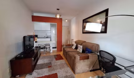 Apartamento para locação no Brooklin Paulista, São Paulo-SP: 2 quartos, 1 banheiro, 1 vaga de garagem, 52m². Venha conferir!