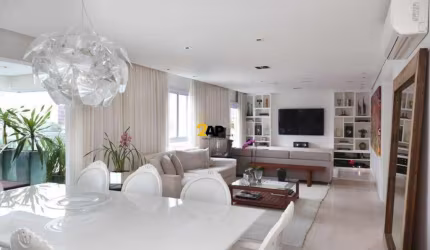 Apartamento de Luxo na Vila Olímpia: 3 quartos, 3 suítes, 3 salas, 5 banheiros, 3 vagas de garagem, 210m² - São Paulo-SP.