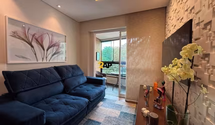 Apartamento para locação na Vila Andrade, São Paulo-SP: 2 quartos, 2 salas, 1 banheiro, 1 vaga de garagem, 62 m² de área Contrato de 12 meses