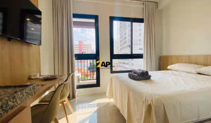 Apartamento Studio mobiliado para venda, 1 dormitório 1 banheiro com 21m² .