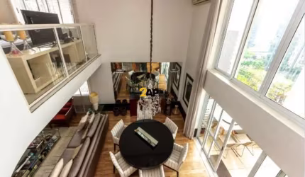 Apartamento de Luxo para Venda ou Locação na Vila Nova Conceição, São Paulo-SP: 1 Quarto, 1 Suíte, 3 Salas, 2 Banheiros, 2 Vagas, 128m².