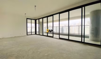 Apartamento no contra piso a venda no Campo Belo, 4 suítes, 3 vagas com 206,50 m²