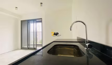 Apartamento studio no contra piso a venda no Campo Belo, 1 dormitório, 1 vaga com 20m².