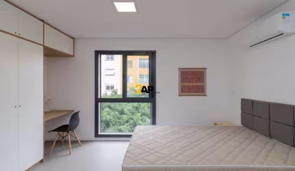 Studio de Luxo à Venda em Condomínio Exclusivo na Vila Buarque, São Paulo - 1 quarto, 1 suíte, 1 sala, 1 banheiro - 28m².