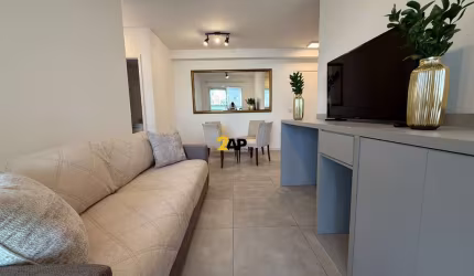 Apartamento Mobiliado para locação na Chácara Santo Antônio: 2 quartos, 1 suíte, 2 salas, 2 vagas de garagem, 68m² de área. Venha conferir!