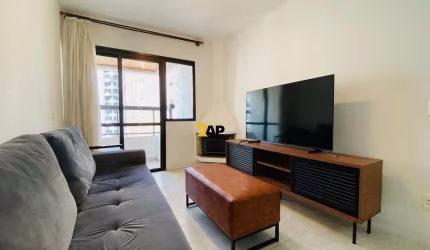 Apartamento para alugar mobiliado no Brooklin, 3 dormitórios, 2 vagas de garagem com 87m².