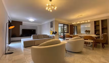 Apartamento para locação na Vila Andrade, São Paulo-SP: 4 quartos, 3 suítes, 5 banheiros, 3 vagas de garagem, 198 m².