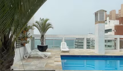 Cobertura à venda, 258 m² - Piscina - 4 dormitórios -Vila Guilhermina - Praia Grande/SP
