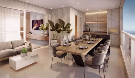 Apartamento alto padrão em construção em Santos
