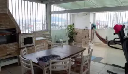 Cobertura Duplex para Venda, Condominio Residencial Parque das Hortênsias no bairro Aparecida, localizado na cidade de Santos / SP.