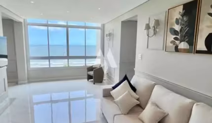 Apartamento frente mar reformado com 2 dormitórios à venda, 85 m² - Aparecida - Santos/SP
