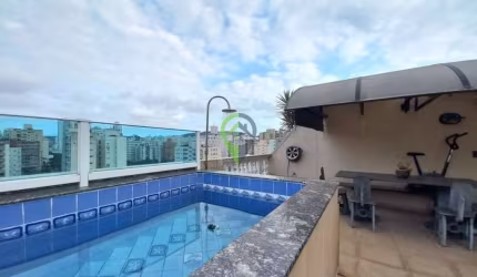 Cobertura - 2 dormitórios - piscina - churrasqueira -  quadra do mar - Aparecida