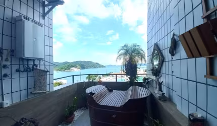 Apartamento Duplex com 2 dormitórios vista mar à venda na Ponta da Praia - Santos