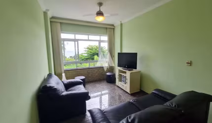 Apartamento Reformado,73m²,  1 Dormitório e com Vista para a Orla de Santos