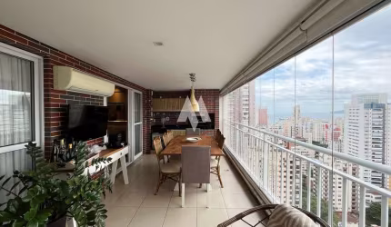 Apartamento mobiliado com 3 quartos 3 vagas e lazer para alugar na Vila Rica/Boqueirão - Santos/SP