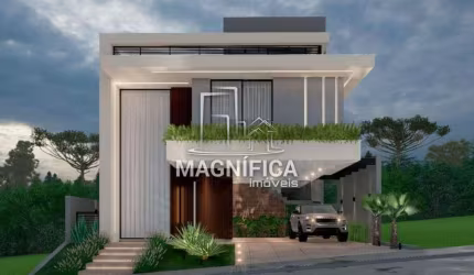 Casa em condomínio fechado com 4 quartos à venda na Rua Hermenegildo Luca, 101, Santa Felicidade, Curitiba, 369 m2 por R$ 4.480.000