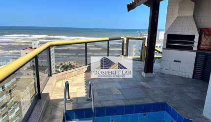 Cobertura com 4 dormitórios à venda, 183 m² por R$ 1.750.000 - Aviação - Praia Grande