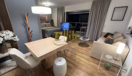 Apartamento totalmente mobiliado com 01 dormitório para locação na região do Brooklin em São Paulo!