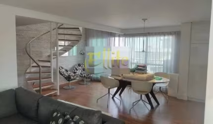 Apartamento duplex mobiliado com 01 dormitório para locação na região da Vila Nova Conceição em São Paulo!