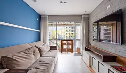 Apartamento mobiliado para locação e venda com 02 dormitórios na região do Brooklin, São Paulo!