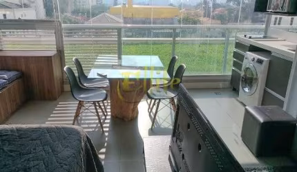 Apartamento mobiliado com 01 dormitório para locação na região do Brooklin em São Paulo, próximo à Estação Campo Belo!