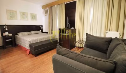 Flat para comprar na Vila Olímpia totalmente mobiliado com serviços, à poucos metros da faculdade INSPER!