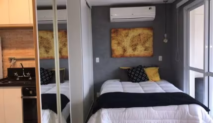 Apartamento mobiliado com 1 dormitório para locação na região do Brooklin em São Paulo, próximo à Estação Campo Belo!