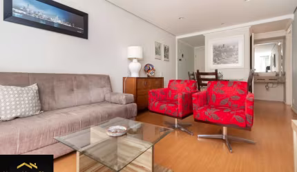 Apartamento mobiliado com 62m², 2 dormitórios, 1 vaga, em Perdizes. Edifício com Lazer e Portaria 24 hs