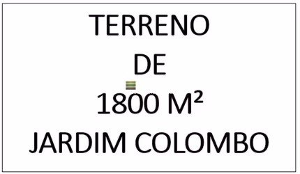 Terreno com 5 lotes Jardim Colombo