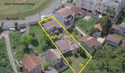Terreno à venda na Rua Eugênio Flor, 1335, Taboão, Curitiba, 120 m2 por R$ 350.000
