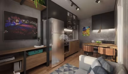 Apartamento com 1 quarto à venda na Rua Benjamin Constant, 33, Centro, Curitiba, 27 m2 por R$ 222.000