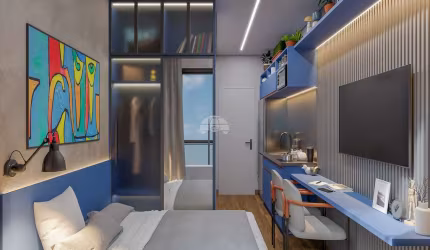 Apartamento com 1 quarto à venda na Rua Nilo Peçanha, 849, Bom Retiro, Curitiba, 16 m2 por R$ 225.000