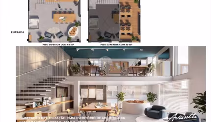 Sala comercial à venda na Rua Clara Vendramin, 405, Mossunguê, Curitiba, 75 m2 por R$ 1.281.460