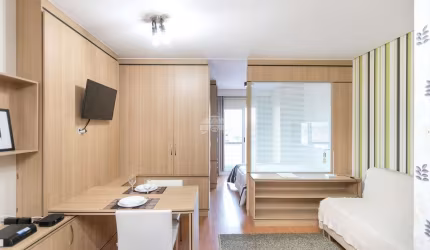 Apartamento com 1 quarto para alugar na Rua Vinte e Quatro de Maio, 411, Rebouças, Curitiba, 37 m2 por R$ 2.500