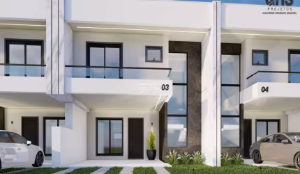 Casa em condomínio fechado com 3 quartos à venda na Rua Ema Taner de Andrade, 175, Loteamento São José, Campo Largo, 137 m2 por R$ 720.000