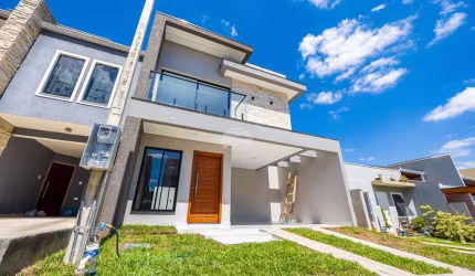 Casa em condomínio fechado com 3 quartos à venda na Rua Francisco Alves Ferreira, 640, Jardim Itaqui, Campo Largo, 111 m2 por R$ 590.000