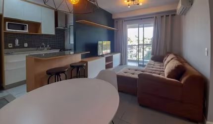 Apartamento com 1 dormitório para alugar, 50 m² por R$ 4.992/mês - Alphaville - Barueri/SP