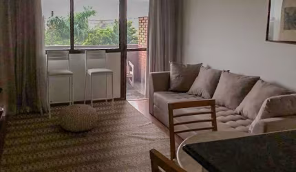 Flat com 1 dormitório para alugar, 53 m² por R$ 4.500,00/mês - Edifício Létoile - Barueri/SP