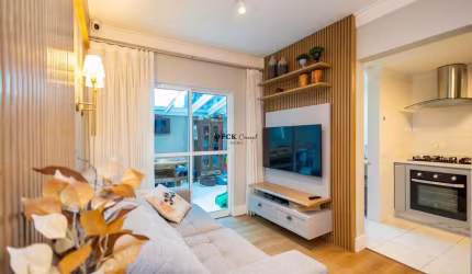 Apartamento Garden completo com móveis planejados, área gourmet com churrasqueira, 2 quartos sendo uma suíte, 1 vaga de Garagem à venda no bairro Santa Felicidade  em Curitiba - PR