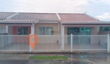 Casa em condomínio fechado na Fazenda Rio Grande com 89m², 2 dormitórios e 2 vagas de garagem e churrasqueira, Santa Terezinha, Fazenda Rio Grande - PR