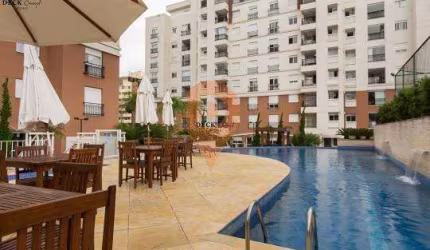 Excelente apartamento para locação, com 2 dormitórios, sacada com churrasqueira em condomínio clube, com 2 vagas de garagem no Água Verde - Curitiba - Paraná